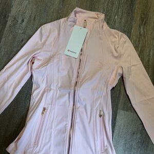 Lululemon Define Jacket Light Pink Size 6 NWT full zip strawberry milkshake
